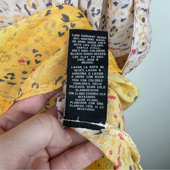 Zac & Rachel Ombré Asymmetrical Hem Button Women Size XL Coverup light 0212 - Picture 6 of 10